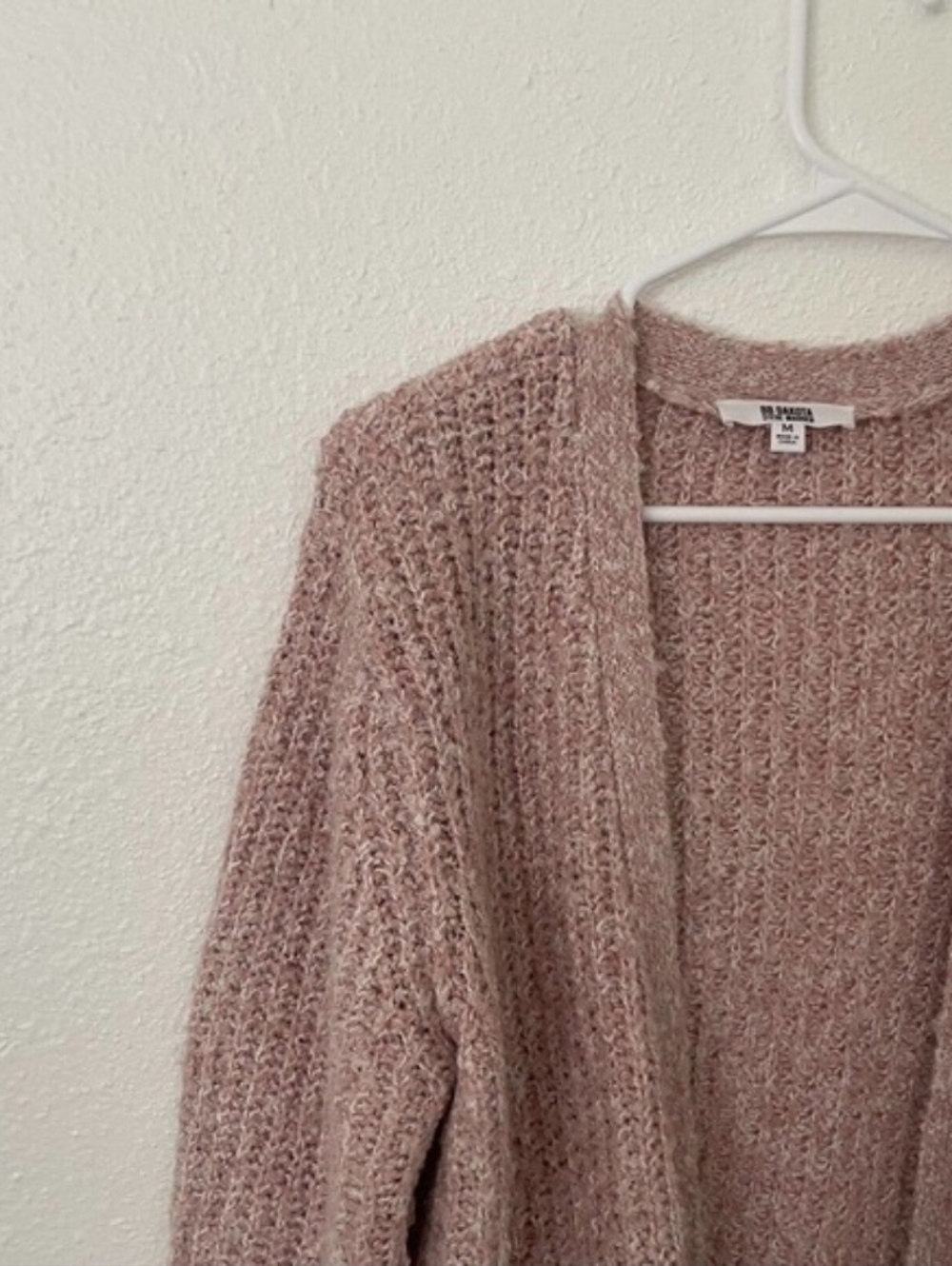 Open-Front Ribbed Cardigan - Picture 4 of 5